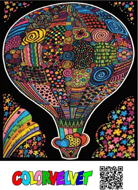 Kolorowanka Welwetowa 47x35 Balon - tantis.pl