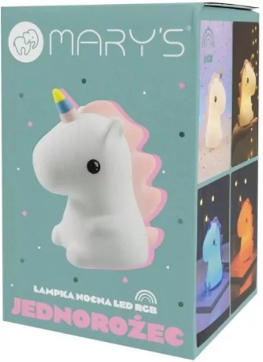 Lampka nocna LED RGB jednorożec - tantis.pl