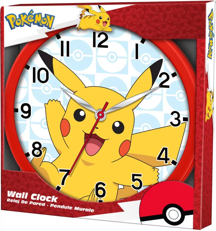 Zegar ścienny Pokemon 25cm - tantis.pl