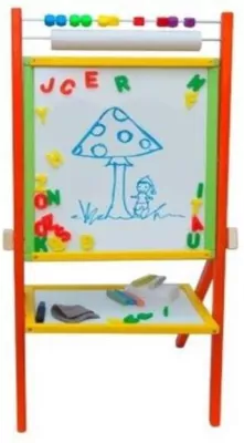 Tablica obrotowa z rolką papieru niebieska