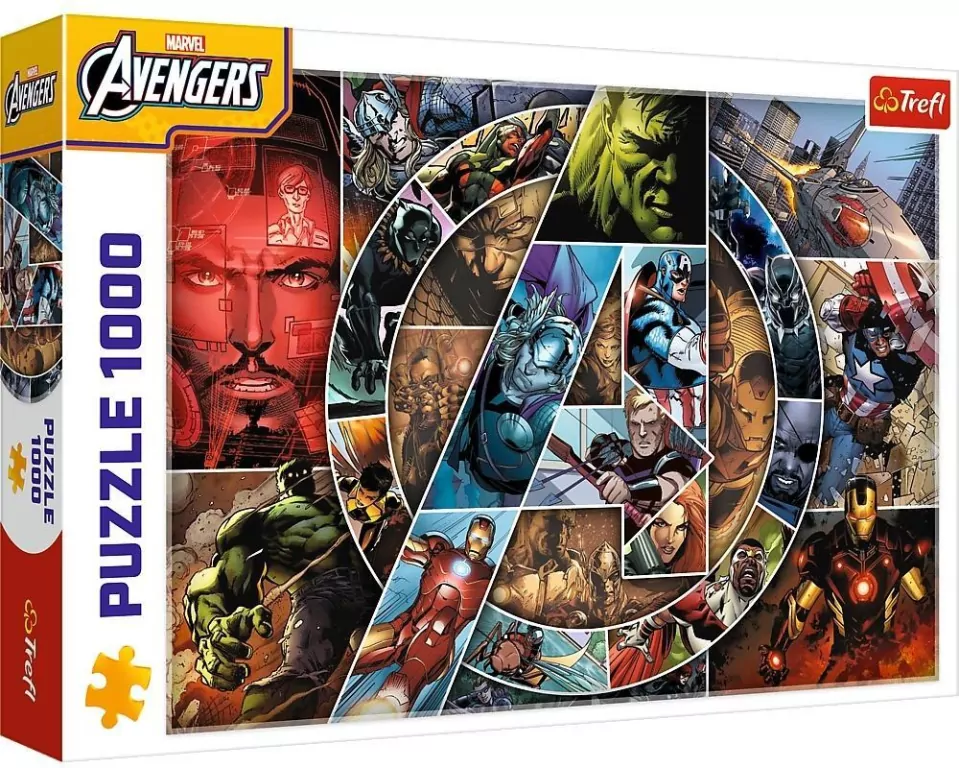 Puzzle 1000 Avengers: Bohaterowie TREFL - tantis.pl