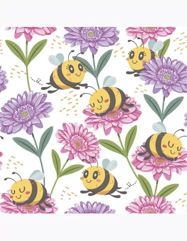 Serwetki DAISY Lunch SD 330x330 Letnia łąka i pszczółki 040701 - tantis.pl