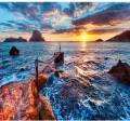 Mozaika diamentowa 5D - Zachód Słońca 40x30cm - tantis.pl