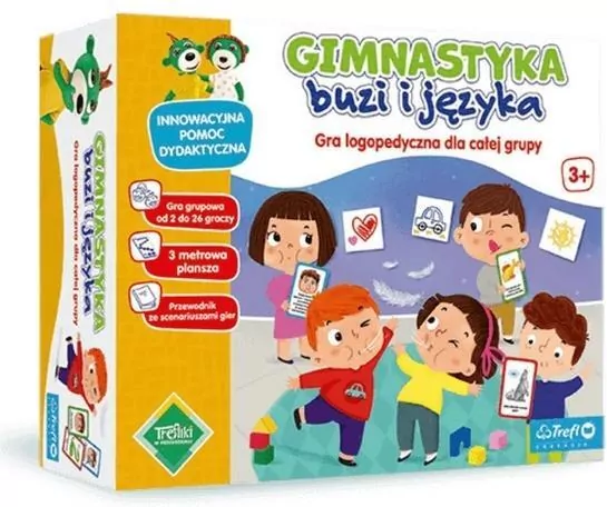Gimnastyka buzi i języka. Gra logopedyczna TREFL - tantis.pl
