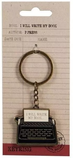 Pulteney Press Brelok metalowy - I Will Write - tantis.pl
