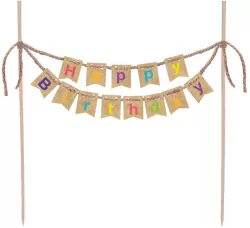 Dekoracja tortu Happy Birthday Kraft Balloons