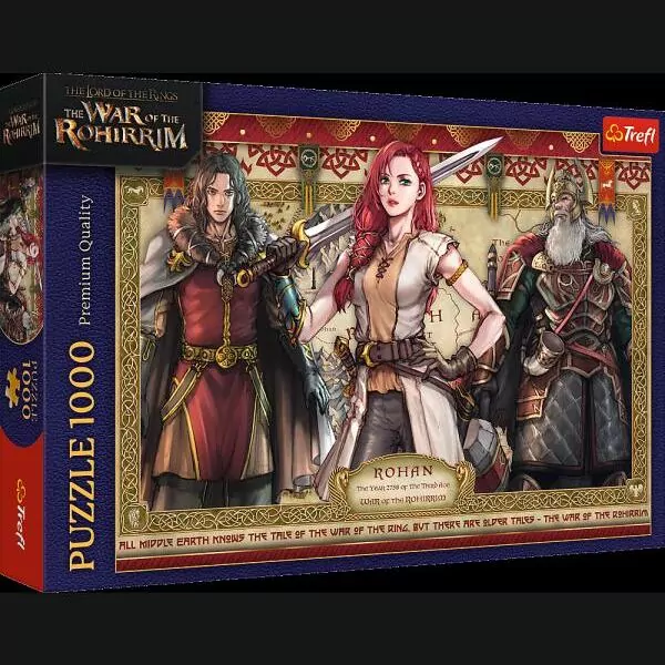 Puzzle 1000 Władca Pierścieni: Wojna Rohirr. TREFL - tantis.pl