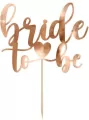 Topper. Bride to be, różowe złoto 17.5 cm - tantis.pl