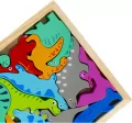 Mega Creative. Układanka drewniana 12 elemwntów, Dinozaury - tantis.pl