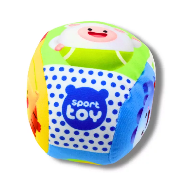 Piłka z grzechotką miękka 9cm MIX - tantis.pl