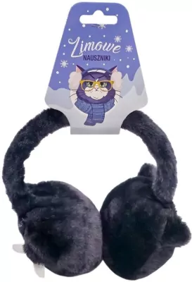 Zimowe nauszniki z kotkami