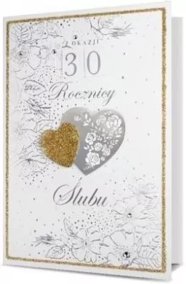 Karnet B6 Rocznica (wymienne cyfry)