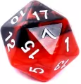 Komplet kości RPG. Czerwono-czarne. Dwukolorowe. REBEL - tantis.pl