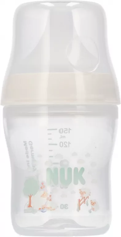 NUK. Butelka z silikonowym smoczkiem. 150 ml. Owca - tantis.pl