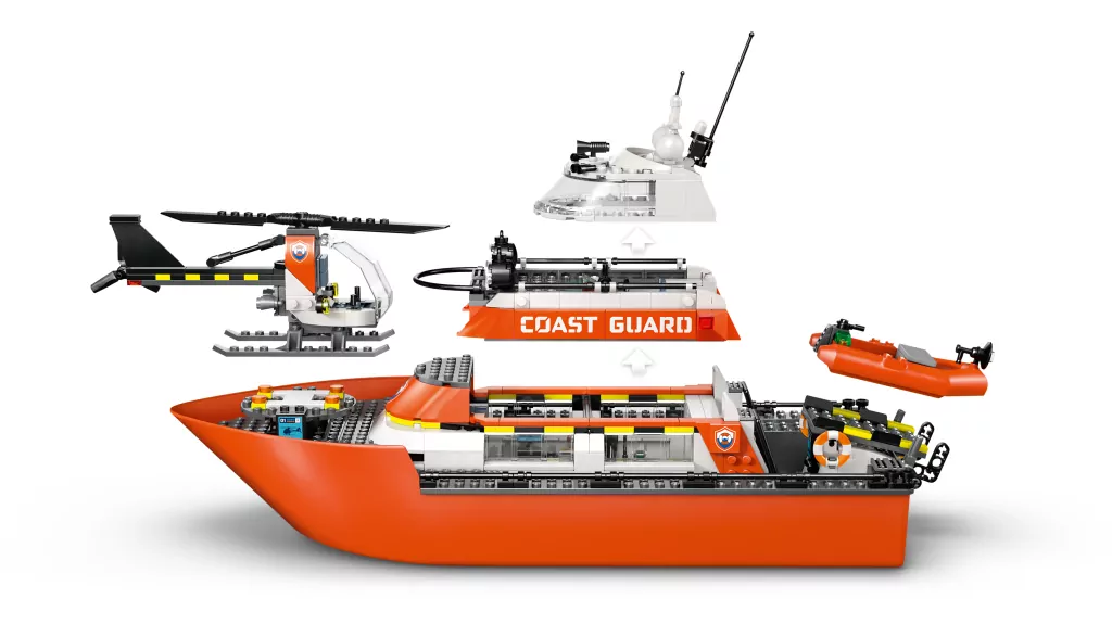 LEGO® City. Łódź ratunkowa i helikopter 60504 - tantis.pl