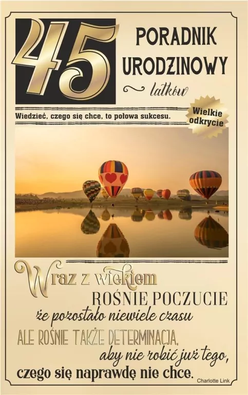 Kartka okolicznościowa: Urodziny 45 - tantis.pl