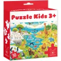 Puzzle 30 Kids Dzikie Zwierzęta 3+ - tantis.pl