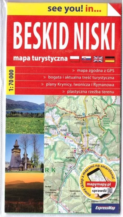 See you! in... Beskid Niski. Mapa turystyczna 1:70 000 - tantis.pl