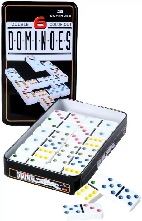 Domino Double 6 w metalowym pudełku - tantis.pl