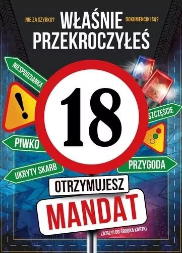 Karnet Urodziny 18 - tantis.pl