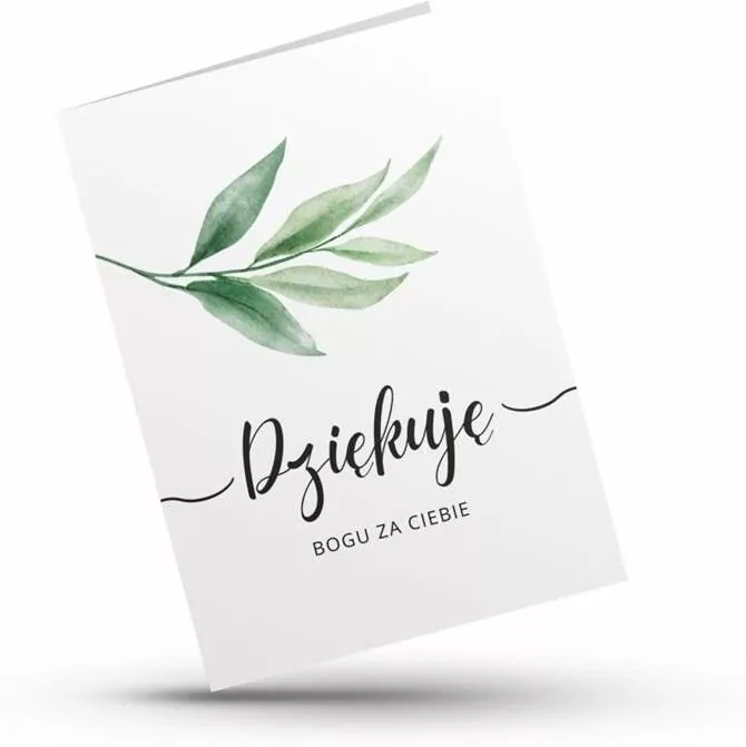 Karnet - Dziękuję Bogu za Ciebie - tantis.pl