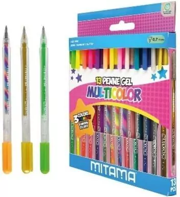 Długopisy żelowe 13 kolorów - tantis.pl