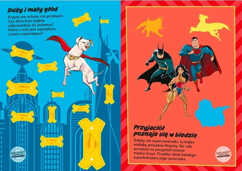 DC Liga Super-Pets. Moje pierwsze zadania do wyklejania - tantis.pl