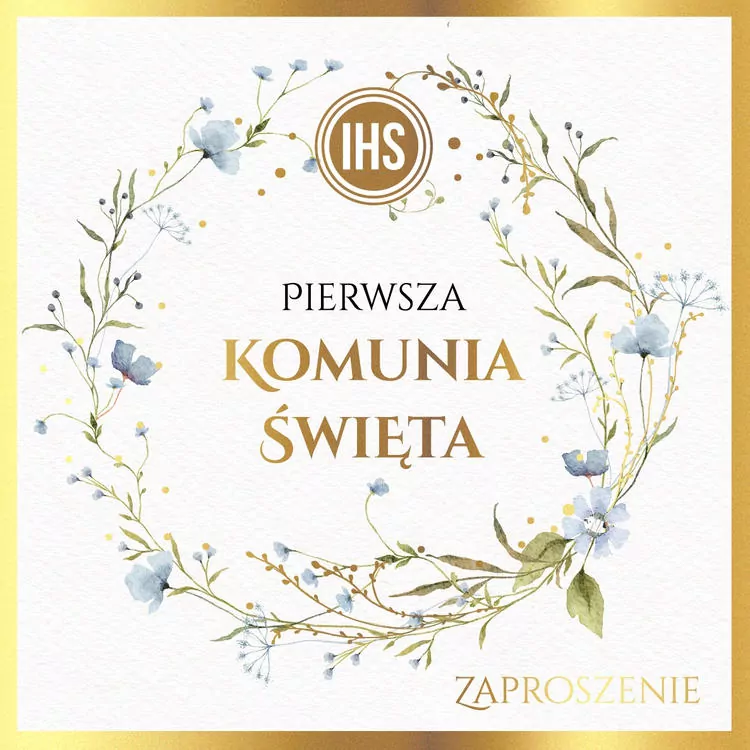 Zaproszenie Komunia - tantis.pl