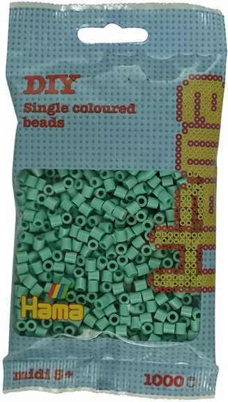 Hama Midi Koraliki w woreczku 1000 zielony butelkowy - tantis.pl