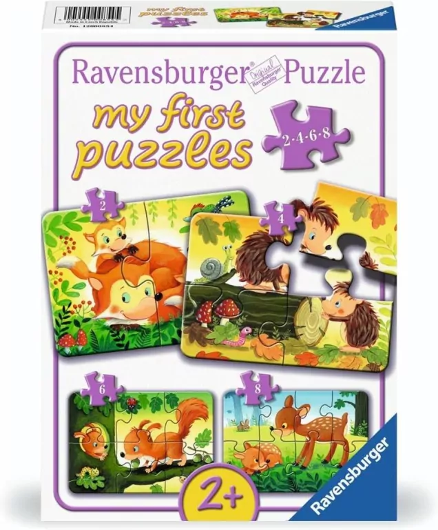 Puzzle 2/4/6/8 Forest Animal Fun - tantis.pl