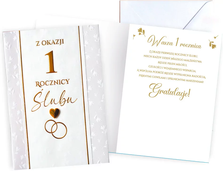 KARNET ROCZNICA SLUBU 1 B6 Z KOP DK-1333 KUKA - tantis.pl