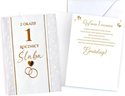 KARNET ROCZNICA SLUBU 1 B6 Z KOP DK-1333 KUKA