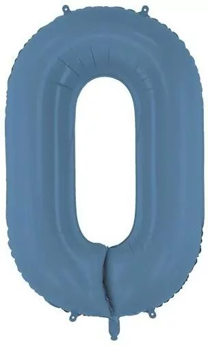 Balon foliowy cyfra 0 86cm granat - tantis.pl