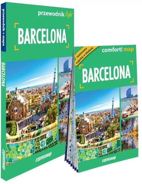 Barcelona. Comfort! map light. Przewodnik + mapa - tantis.pl