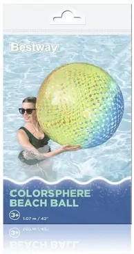 Piłka plażowa dmuchana Colorsphere 107cm - tantis.pl