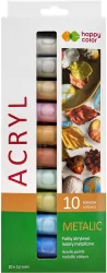 Farby akrylowe 12 ml metaliczne