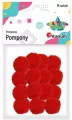 Pompony poliestrowe 18mm czerwone - tantis.pl