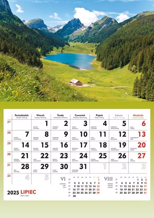 Terminarz 2021 Ścienny MiP - tantis.pl