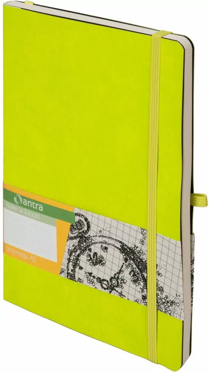 Antra. Notes A5 Kropki Impresja. Limonka - tantis.pl