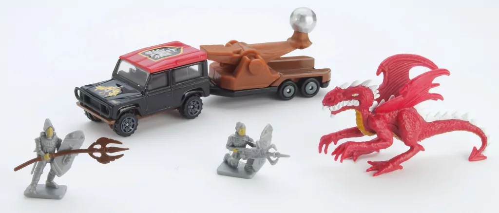 Matchbox. Samochód z przyczepą i akcesoriami - tantis.pl