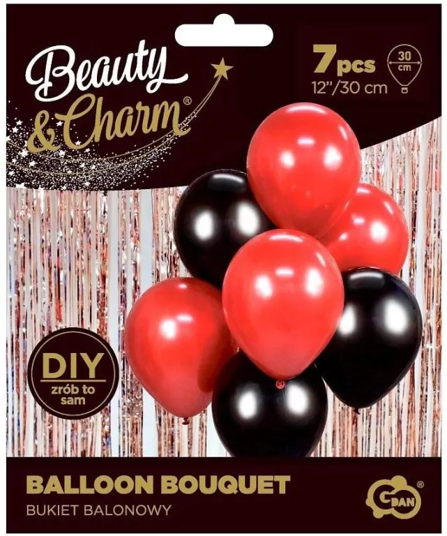 Balony Beauty&Charm bukiet 30cm 7szt - tantis.pl