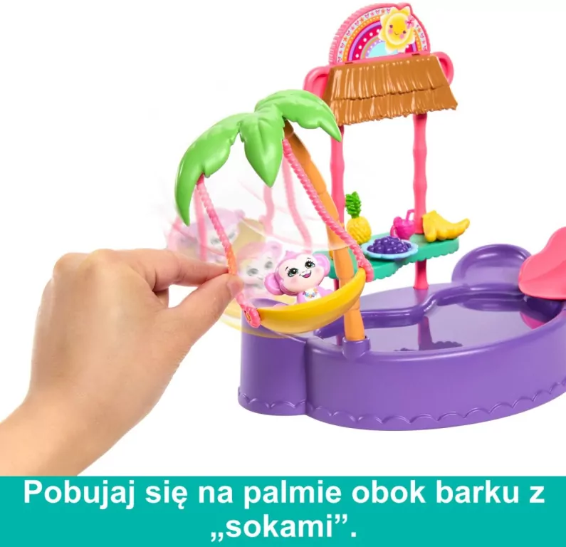 Enchantimals.Tropikalny basen + Lalka małpka HTW73 - tantis.pl