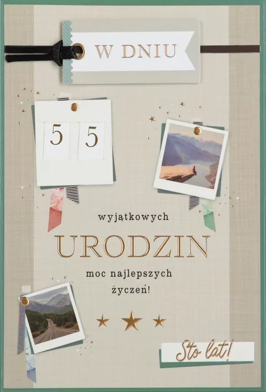 Karnet B6 Urodziny (wymienne cyfry) - tantis.pl