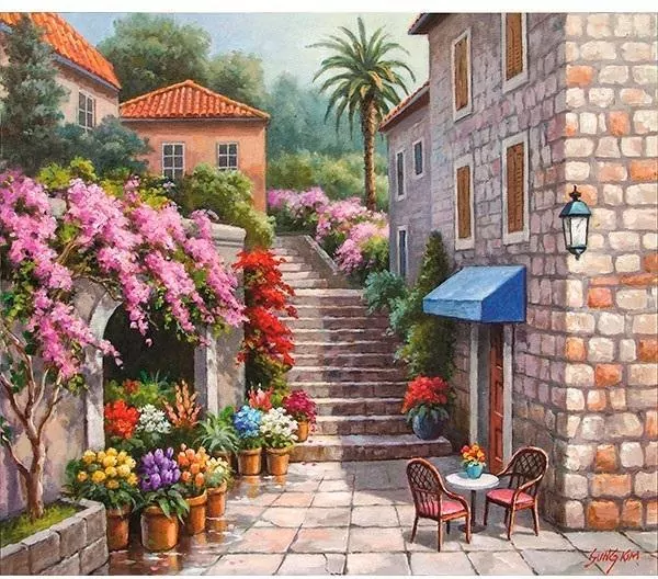 Mozaika diamentowa 5D. Pejzaż 40x30cm - tantis.pl