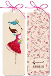 Zakładka drewniana. Słoik gwiazd