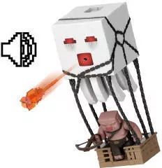 Minecraft Movie Atakujący Ghast z pociskiem JFB69 MATTEL - tantis.pl