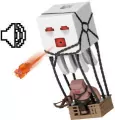 Minecraft Movie Atakujący Ghast z pociskiem JFB69 MATTEL - tantis.pl