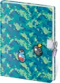 Pamiętnik B6/60K gładki Pixel Quest HELMA - tantis.pl