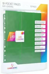 Koszulka do segregatora na 18 kart zielona 10 sztuk