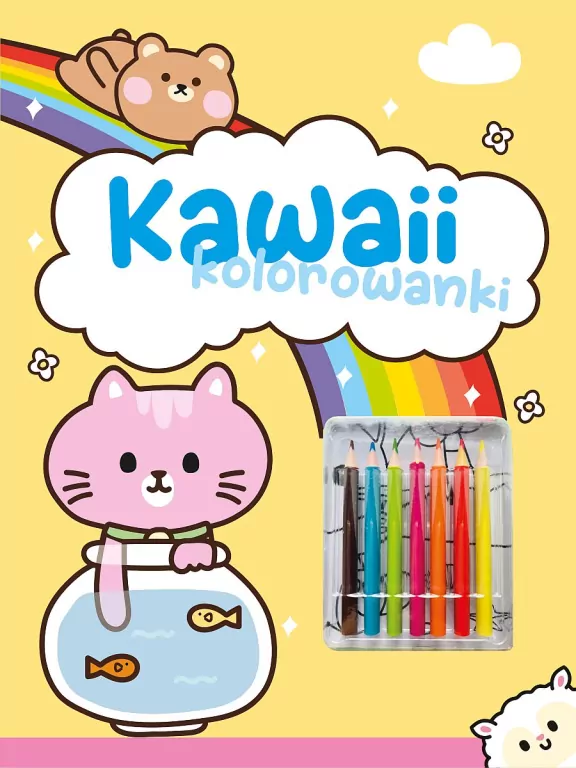 Kawaii kolorowanki żółta - tantis.pl